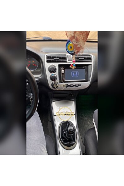 Saviss Honda Civic Vtec 2 Uyumlu Full Set Gümüş Gri Torpido Maun Konsol Kapla...