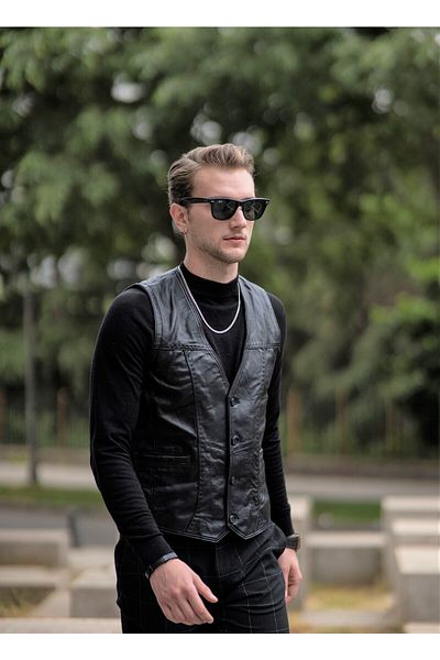 CE-YIL DERİ ÜRÜNLERİ GENUINE LEATHER VEST