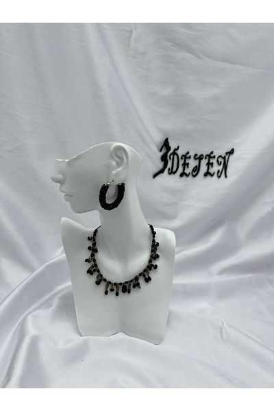 3desen WHITE DECORATIVE JEWELRY MANNENI 25 CM