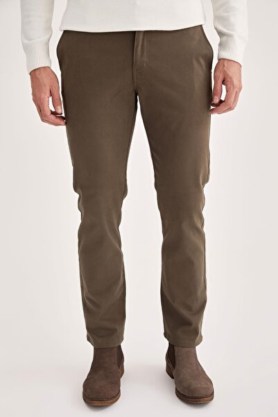 DeFacto Regular Fit Basic Pamuklu Chino Pantolon