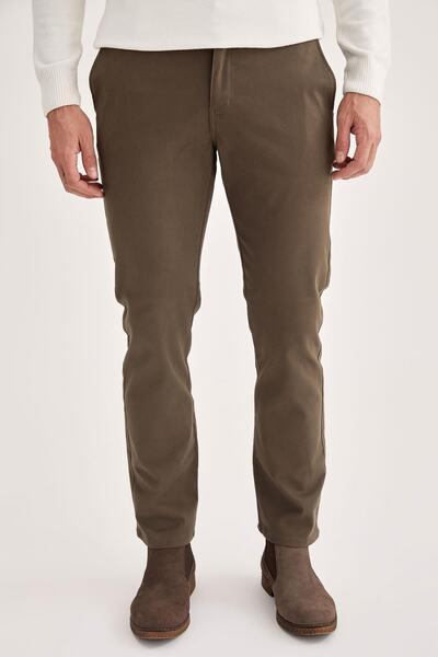 DeFacto Regular Fit Basic Pamuklu Chino Pantolon