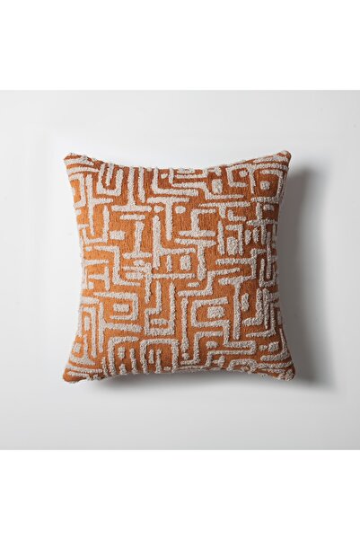 Fineroom Living " Gilda " - Labirent Desenli Kırlent 45x45 (Iç Yastık Dahil)