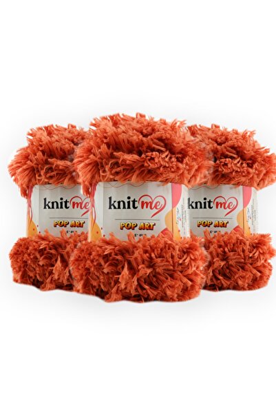 knitme POP ART 100 gr 3'li Paket Kürk Görünümlü El Örgü İpİ Taka Yarn (950)