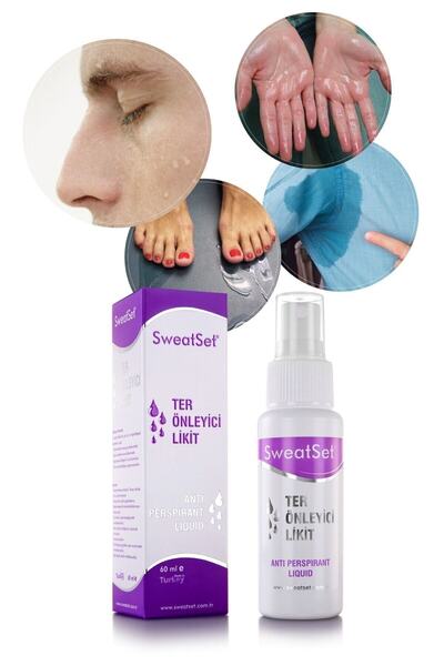 SWEAT SET Sweatset Ter Önleyici 2'li Set El, Ayak, Yüz, Koltuk Altı Terleme Önleyici Sprey Tere Çözüm 24 Saat