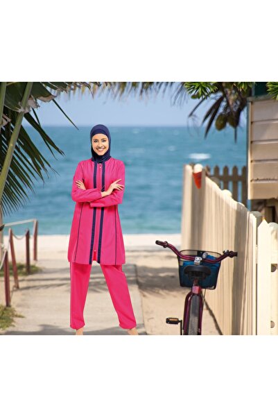 Shopiolog Μακρυμάνικο λουλουδάτο μοτίβο ολόσωμο μαγιό Hijab