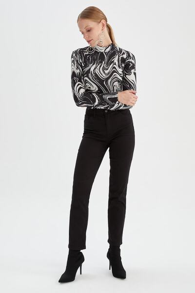 DeFacto Traditional carmela Slim Fit Gabardine Trousers