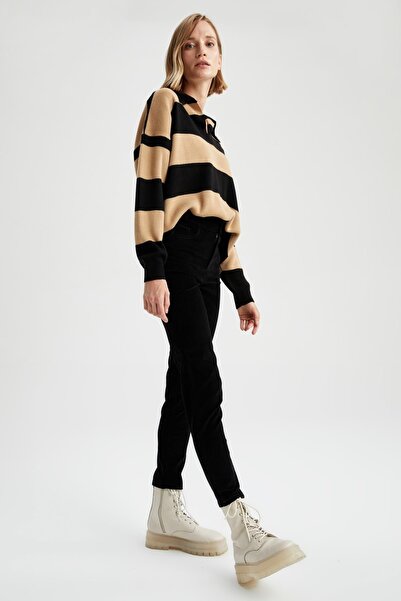 DeFacto Rebeca Corduroy Trousers with Pockets