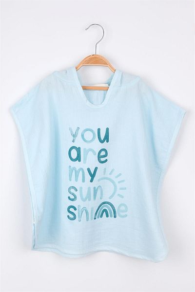 Le Mabelle Girl's Pareo with Mint You Are My Sun Shine Motto