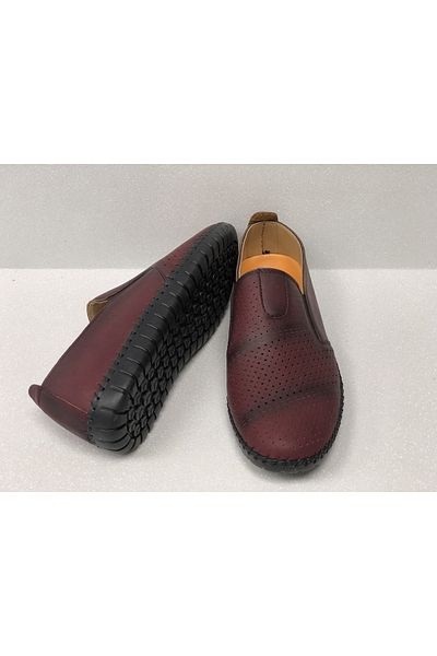 KAFKASLAR AYAKKABI MEN'S SUMMER FLEXIBLE SOFT HOLE DAILY STITCHED ANTI-SLIP SOLE SHOES