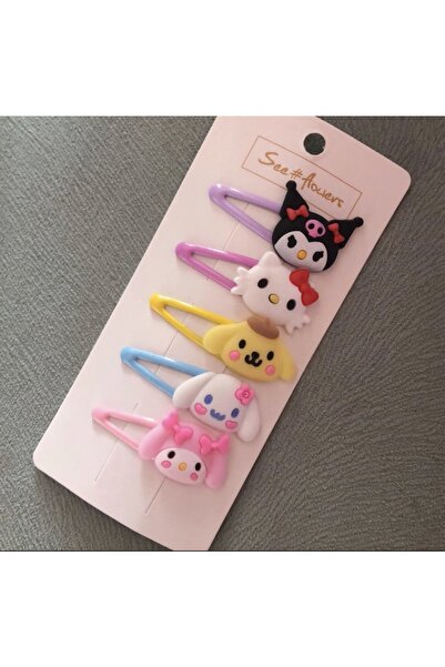 synshop Sanrio 5 τμχ κουμπωτή πόρπη για κορίτσια παιδική κούκλα hello kitty K...