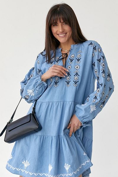 FEMELLE Rochie de damă cu ciucuri brodate sezon nou