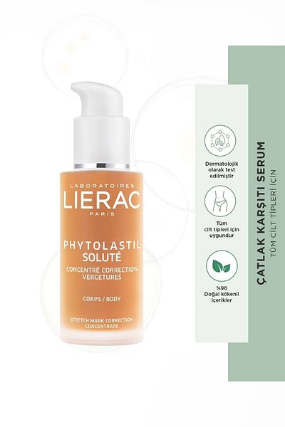 Lierac Herbal Care Serum Effective Against Reducing the Appearance of Stretch Marks 75 ml - Phytolastil Solute