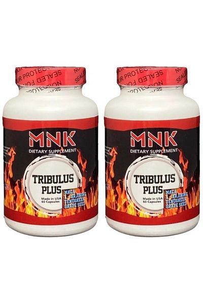 Mnk TribuLus PLus 2x60 CapsuLes - Maca, L-arginine, Fenugreek Grape Seed Supplement