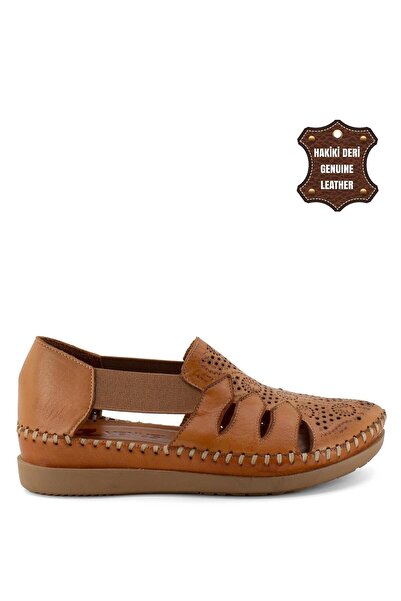 Venüs 23Y21793514Y Women's Genuine Leather Sandals Tan