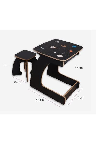 Genel Markalar Space Uzay Aktivite Çocuk Masası Ve Tabure