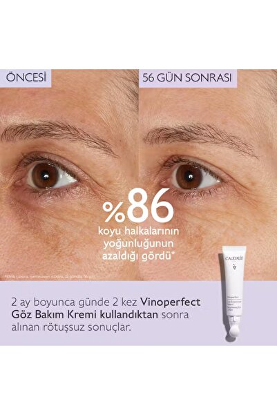 Caudalie Vegan Vinoperfect Koyu Halka Karşıtı Işıltı Verici Göz Bakım Kremi 15ml