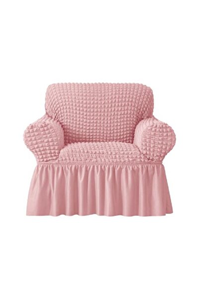 Bright Home غطاء مقعد فردي، غطاء كرسي بذراعين مطاطي، مرن، مع تنورة