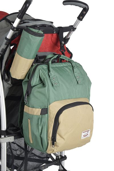ÇÇS 16099 Mother Baby Care Backpack 2-piece Green-beige