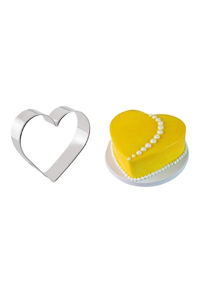 Nar kalıp Narkalıp Heart Circle Cake Mold Set of 4 Depth 8cm