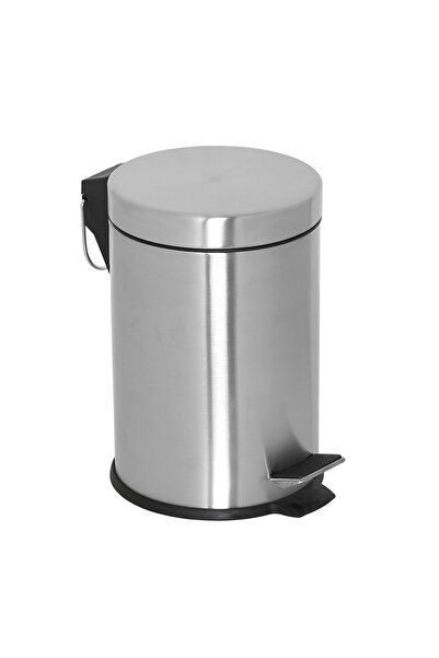 AKYILDIZ Pedallı Çöp Kovası Krom 12 Lt