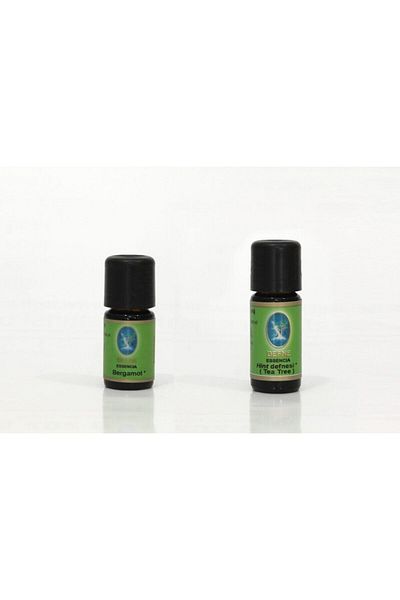 Defne Nuka Organic Bergamot and Indian Tea Tree Tea Tree Oil - 5ml and 10ml (Pack of 2) Essential Oil