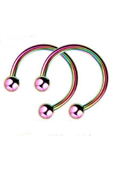 agbtasarım %100 Cerrahi Çelik Sertifikalı "septum, Nose, Helix" "burun, Dudak, Kıkırdak" Yarım Halka Piercing