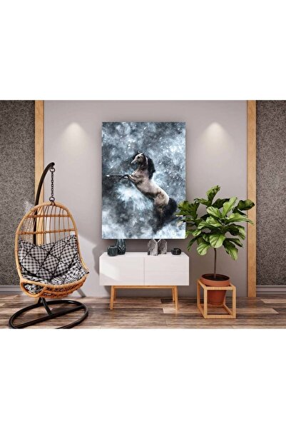 HDART Şaha Kalkan At Kanvas Tablo