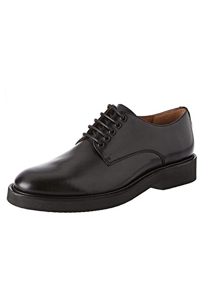 Frau Black Men's Oxford Shoes 73L1 Derby Leather Black