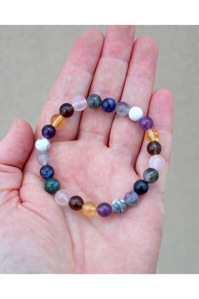 Generic Brand 8 mm Natural Stone Bracelet - PANIC ATAK