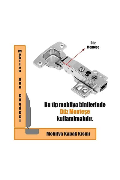 SAMET (2 Pieces) Piston Flat Cap Hinge Brake Cabinet 1 Pair Master
