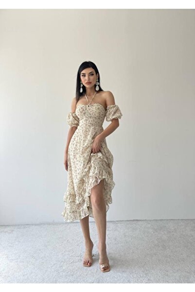 conconmoda Laysa Boyundan Bağlamalı Elbise