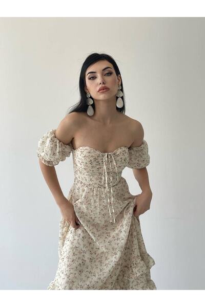 conconmoda Laysa Boyundan Bağlamalı Elbise