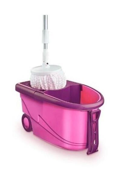 Flora Trendy Wheeled Pull-Out Cleaning Set F 369 Pink