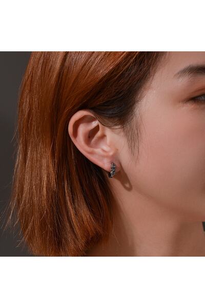 Viking الأزهار منقوشة بوتيك هوب المفاجئة خمر الفولاذ المقاوم للصدأ ومقاومة تشويه 316L الصلب للجنسين الأقراط