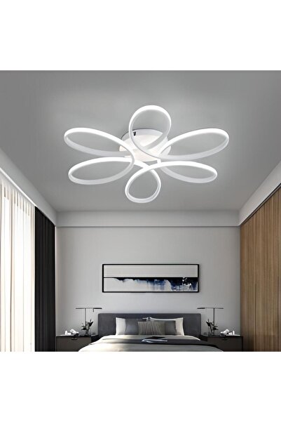 osaka dekorasyon Papatya Model Led 50cm, Tavan Lambası, Modern Ayınlatma, Dekoratif Şık Avize