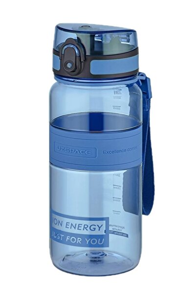 Uzspace زجاجة مياه تريتان من السيليكون بحجم قياسي 650 مل