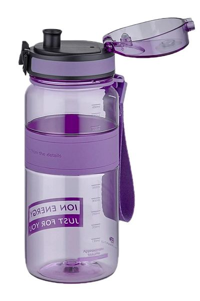 Uzspace 650ml Standard Size Silicone Body Tritan Water Bottle