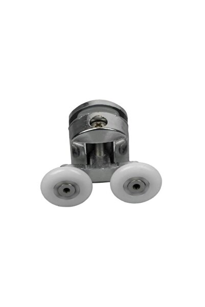 MOONSHOP Duşakabin Tekerleği Tekeri Rulman Metal Gövdeli Üst Tekerlek Krom Te...