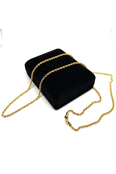 Gürler Kuyumculuk 60 Cm Pullu-arpa, Burgu-halat Zincir Altın Kolye - Ak0236