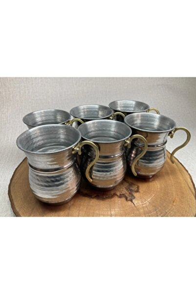 KIRAÇAKKON Kıraç Mutfak 6 Lı Çelik Ayran Su Bardağı