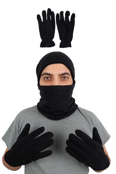 Asker Kolisi Black Fleece Gloves