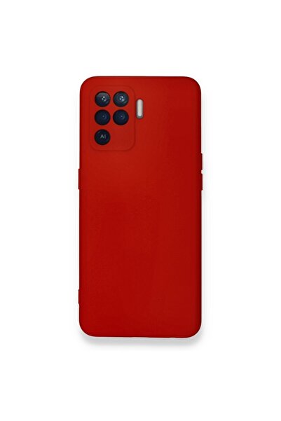 realme Oppo Reno 5 Lite Uyumlu Nano Silikon Kılıf Kırmızı