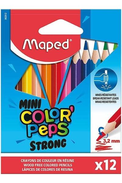 Maped Color’Peps Strong Mini Kuru Boya Kalemi 12 Renk 862812