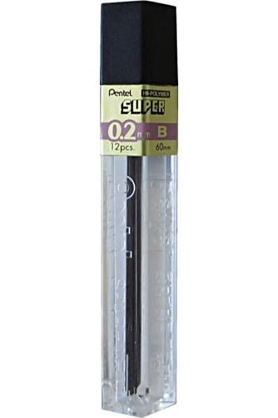 Pentel Hi-polymer Min 0.2 Mm Mechanical Pen Tip 12 Tube