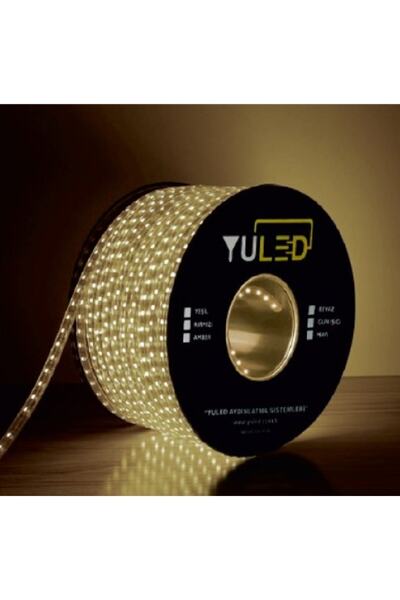 YULED 1mt Kesilebilir 220v(AC) Silikonlu Şerit Led Gün Işığı 60 Adet Led 3 Çipli