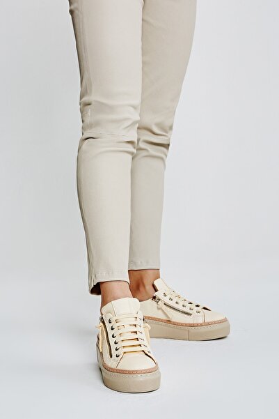 Valmenti Nora Kadın Bej Floter Hakiki Deri Sneakers & Spor Ayakkabı