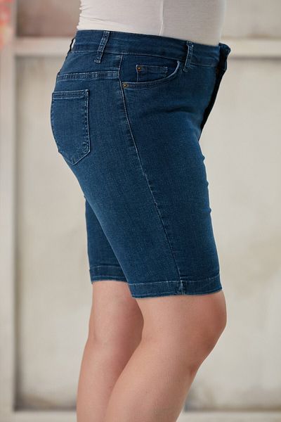 RMG Women's Plus Size Kim Navy Blue Shorts
