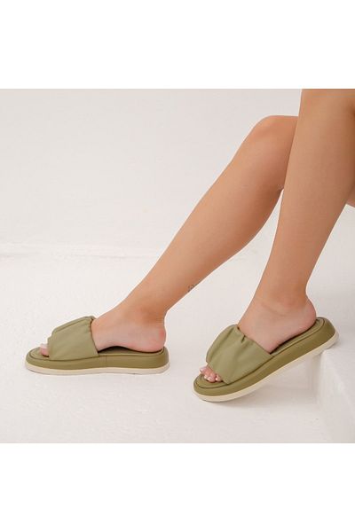 Tamer Tanca Women's Leather Daily Slippers 878 101 Byn Trlk Y22
