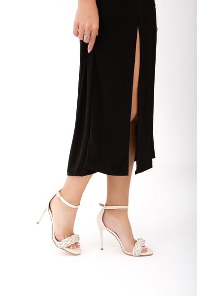 Tamer Tanca Abendschuhe aus echtem Leder für Damen 22 8666 Bn Ayk Y22