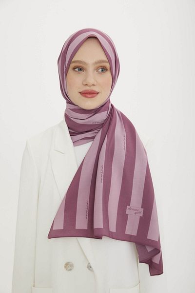 Armine Modal Shawl με γεωμετρικό σχέδιο - Sport and Stripe